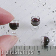Mini Filled Wine Glass - Red - SOLD OUT