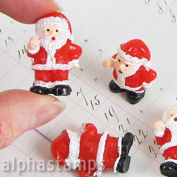 Standing 3D Resin Santa Claus