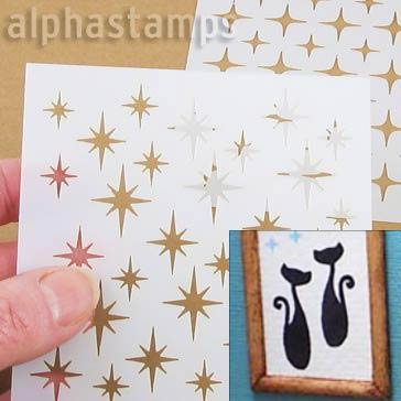 Retro Mini Stencil Set