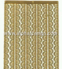 Half-Round Dresden Borders - Antique Gold