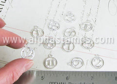 Round 12 Days of Christmas Number Charms Set*