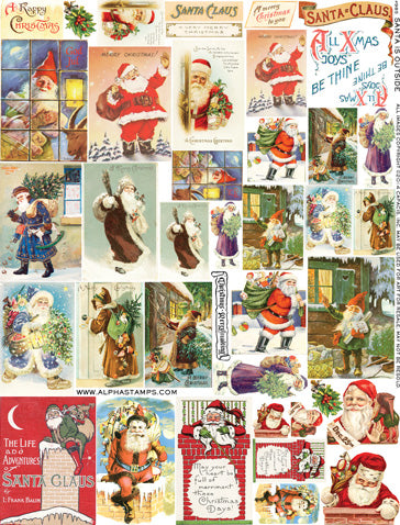 Santa is Outside Collage Sheet
