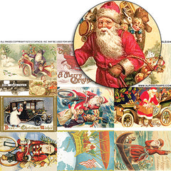 Santa Sans Sleigh Collage Sheet
