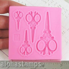 Silicone Mold - Vintage Scissors in 4 Sizes*