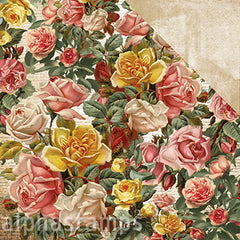 Scrap Studio Roses & Gritty Scrapbook Paper - SOLD OUT