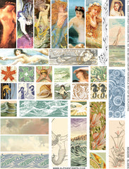 Seaside Slides Collage Sheet