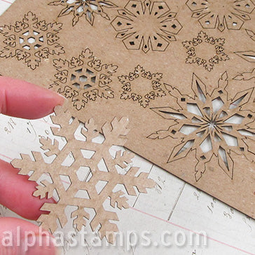 Chipboard Snowflake Shape Set