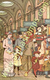 Victorian Shoppers Collage Sheet
