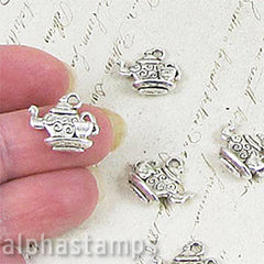 Silver Teapot & Cup Charms *