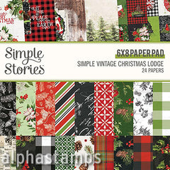 Simple Vintage Christmas Lodge - 6x8 Pad*