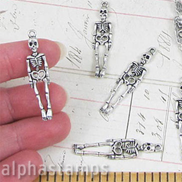 Silver Skeleton Pendant