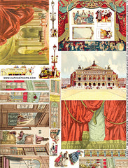 Small Nouveau Theatre Collage Sheet