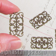 Rectangular Bronze Filigree - Small - SOLD OUT