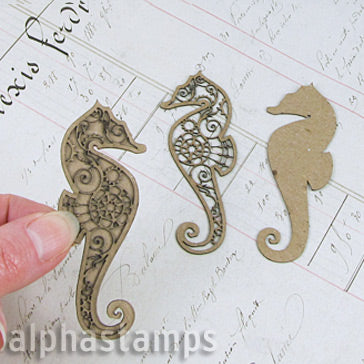 Mini Steampunk Seahorses - Set of 2