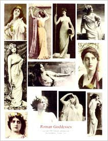 Roman Goddesses Collage Sheet