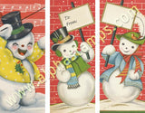 Snowman Gift Tags Collage Sheet
