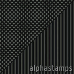 Spectrum Black Jack Dots & Stripes Scrapbook Paper - SOLD OUT