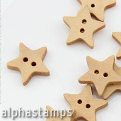18mm Wooden Stars - SOLD OUT