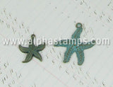 Large Patina Starfish Charm*