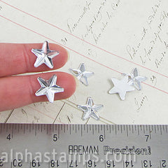 14mm Clear Flat-Back Acrylic Rhinestone Stars - SOLD OUT
