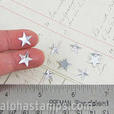 10mm Clear Flat-Back Acrylic Rhinestone Stars