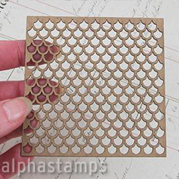 Tiny Shingles Stencil