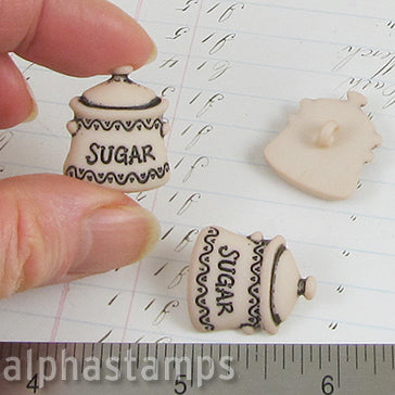 Sugar Canister Buttons - Set of 2