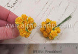 Tiny Paper Roses - Tangerine Yellow