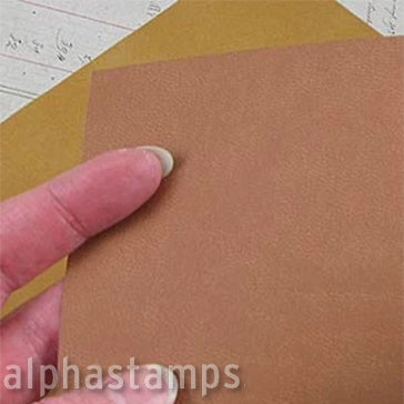 Tan Faux Leather Paper