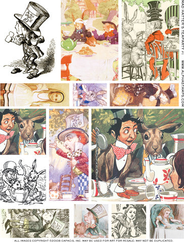 Mad Hatter's Teaparty #1 Collage Sheet