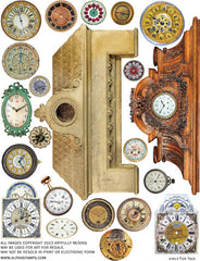 Tick Tock Collage Sheet