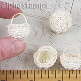 Tiny Wicker Basket with Handle