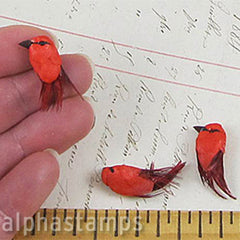 1/2 Inch Mini Cardinals - Set of 3 - SOLD OUT