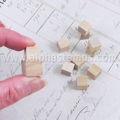 3/8 Inch Wooden Cube Blocks*