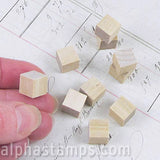 3/8 Inch Wooden Cube Blocks