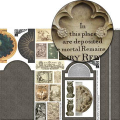 Tombstone Attic Collage Sheet