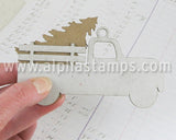 Vintage Truck Ornament Set