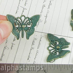 1 Inch Verdigris Butterfly Pendant - SOLD OUT