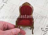 Red Victorian Armchair