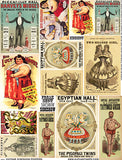 Vintage Sideshow Posters Collage Sheet