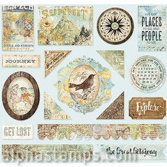 Wanderlust Printed Chipboard - SOLD OUT