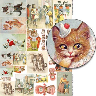 The Well-Dressed Cat Collage Sheet