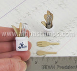 Mini Wooden Spoon & Wire Whisk Set