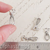 Silver Wire Whisk Charm