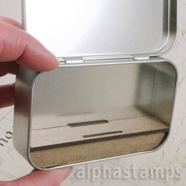 Altoids Shelf Insert - 3-5/8 Inch Wide | Alpha Stamps