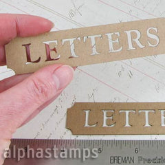 Letters Plate - Wide - SOLD OUT