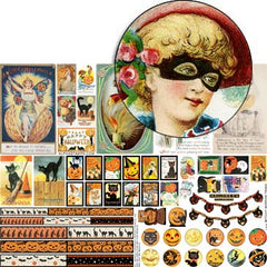 Witchy Mirror Trims Collage Sheet