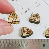 Set of Etched Wooden Planchettes*