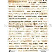 Words Collage Sheet