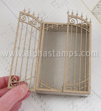 Wrought Iron Gate for 3x4.5 Shadowbox